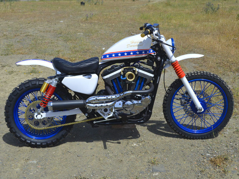 Daredevil, a scrambler custom motorcycle by Lord Drake Kustoms