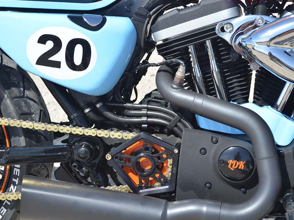 "Racing is Life" a Cafe Racer tribute to Steve McQueen customized by Lord Drake Kustoms