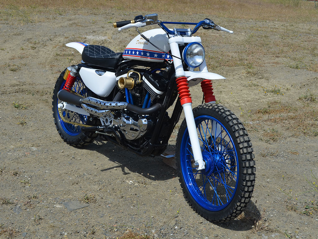 Daredevil, a scrambler custom motorcycle by Lord Drake Kustoms