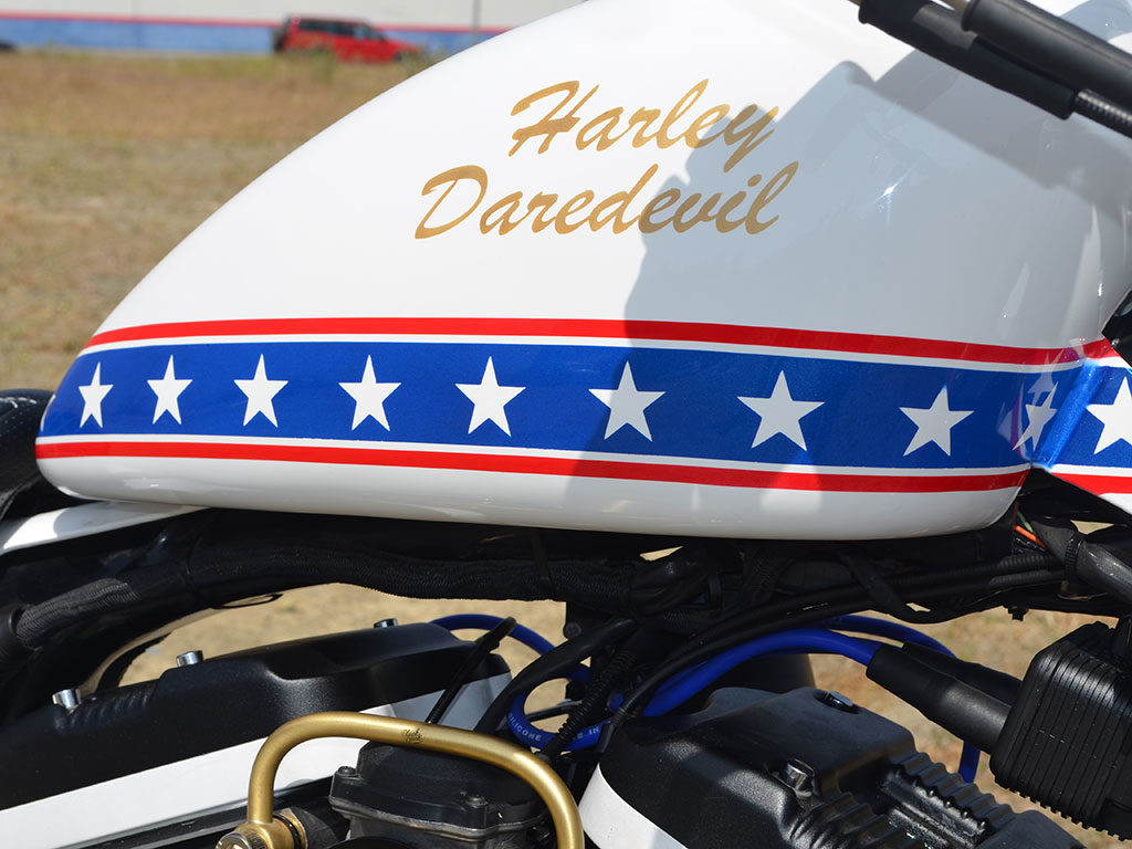 Daredevil, a scrambler custom motorcycle by Lord Drake Kustoms