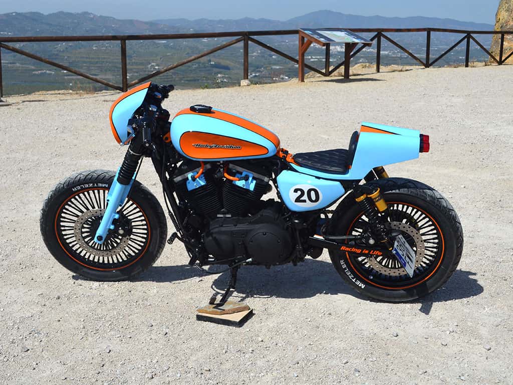 "Racing is Life" a Cafe Racer tribute to Steve McQueen customized by Lord Drake Kustoms