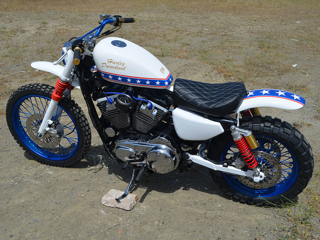 Daredevil, a scrambler custom motorcycle by Lord Drake Kustoms