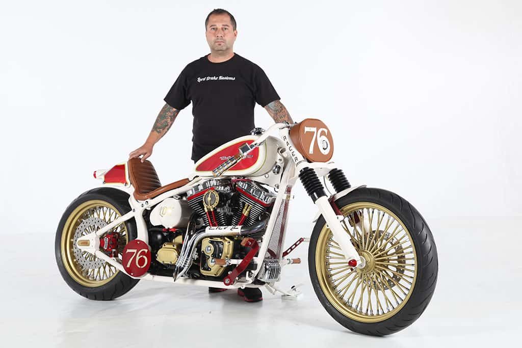 Fran Manen poses next to "Envy"