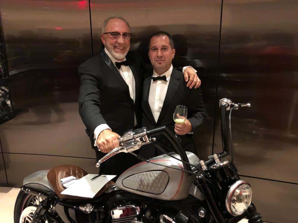 Fran Manen with Emilio Estefan