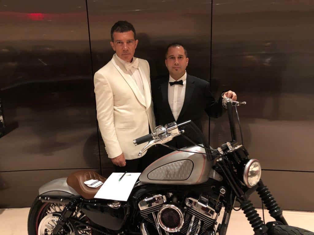 Fran Manen with Antonio Banderas